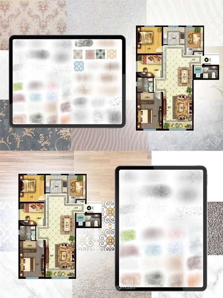 Procreate室内家装设计综合手绘笔刷素材（0019）