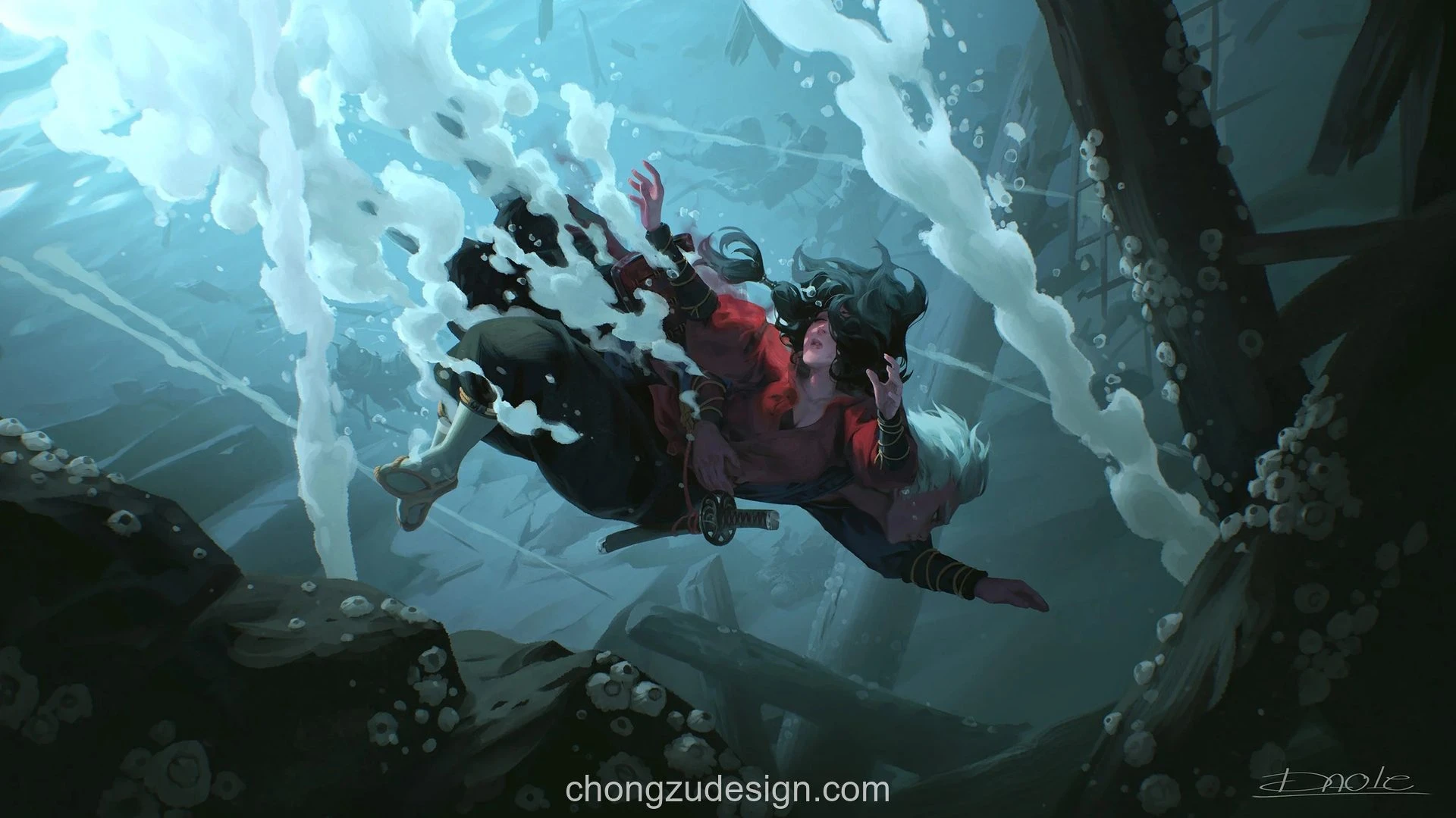 光影氛围插画风景场景绘画笔刷合集Pr预览4