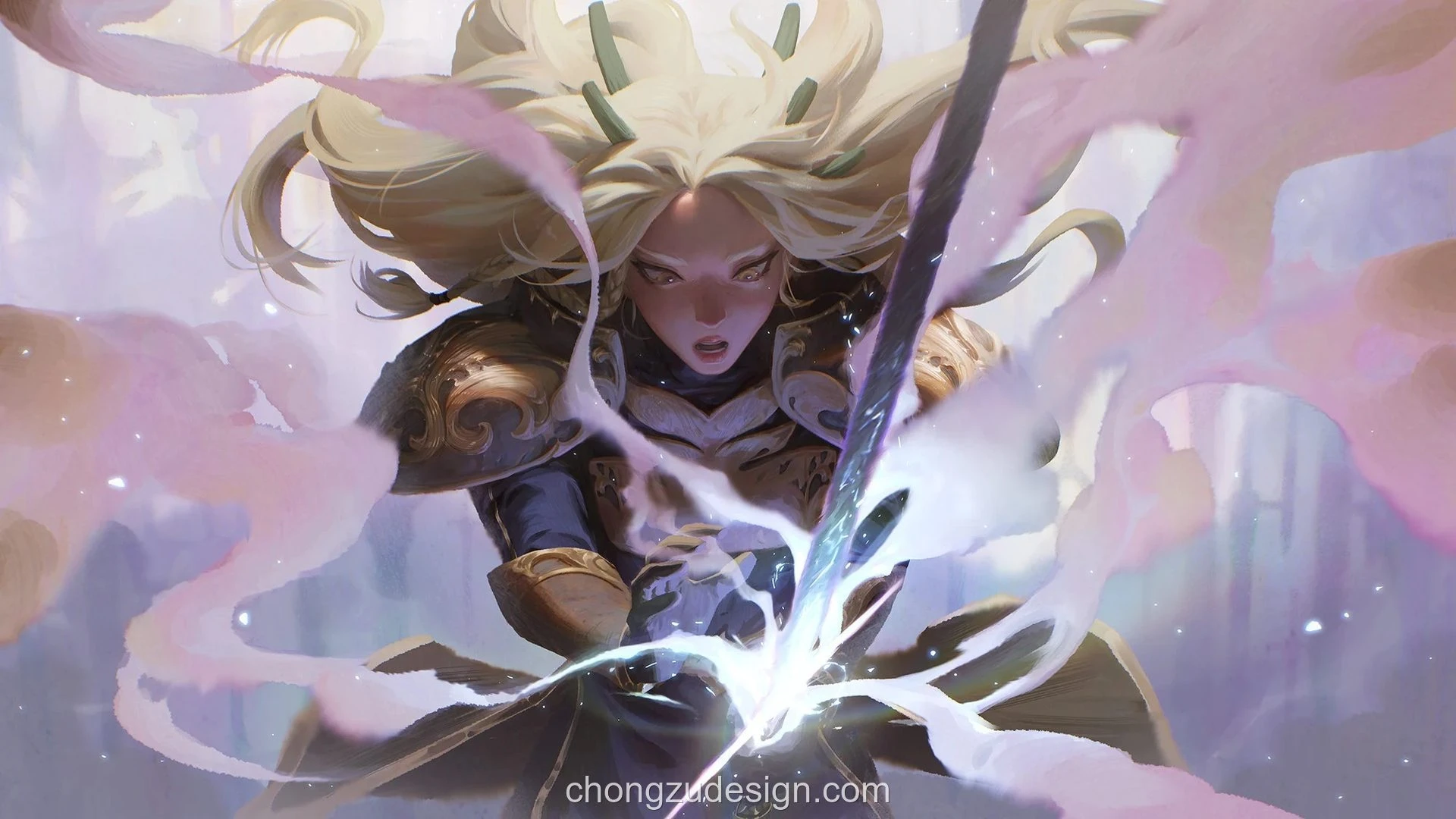 光影氛围插画风景场景绘画笔刷合集Pr预览5