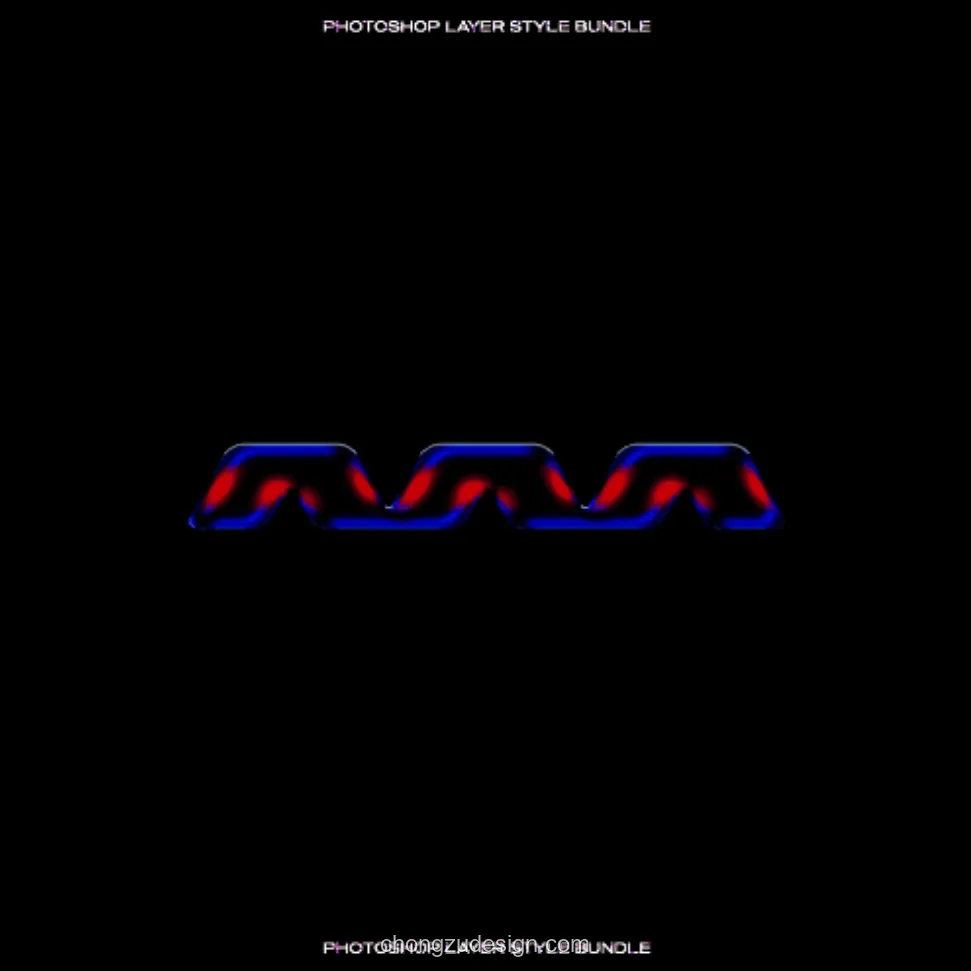 500款重金属镀铬发光3D文字Logo标题PS图层样式合集（0324）效果展示图 2/4