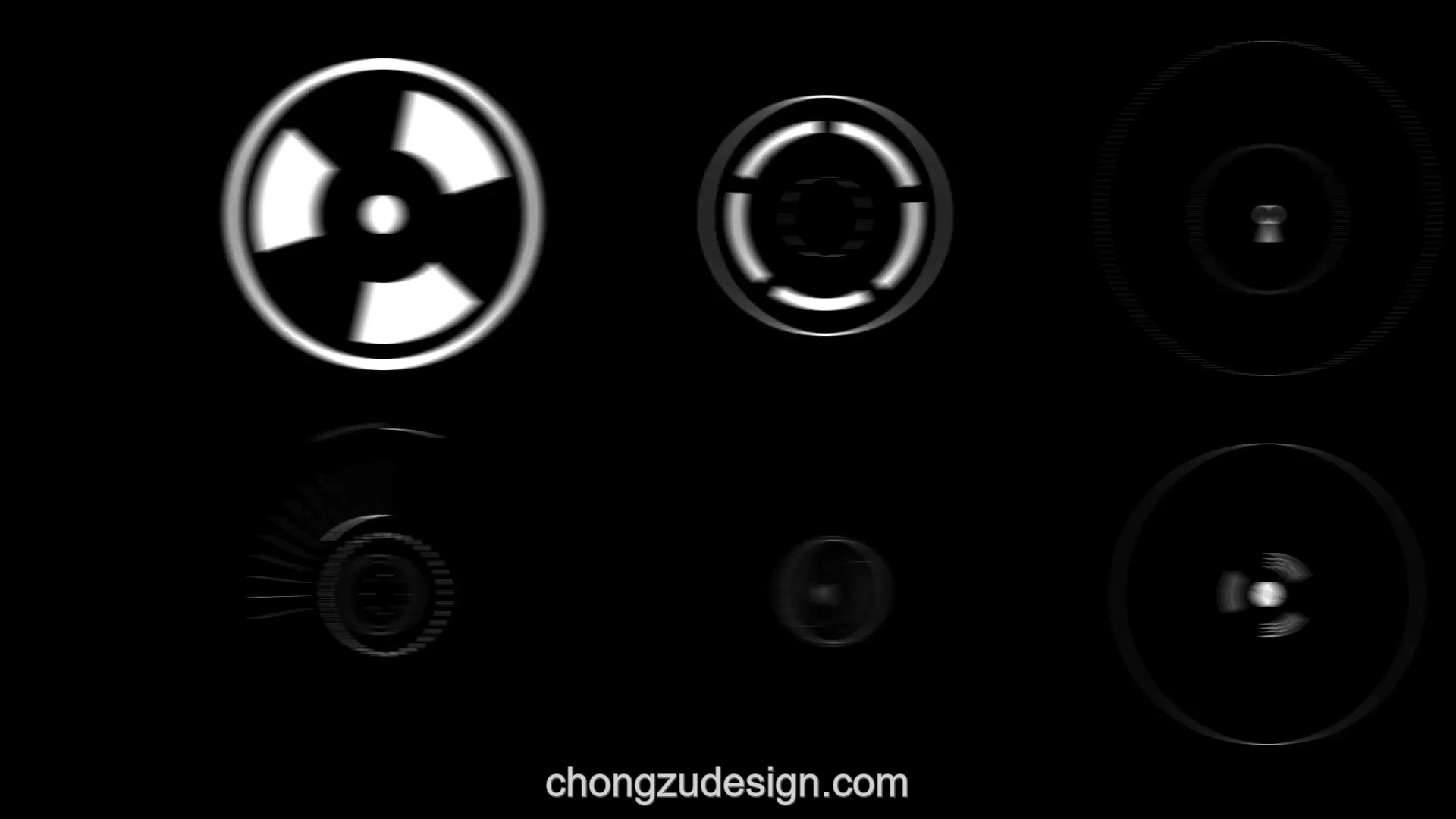 AE未来科技HUD全息UI界面仪表雷达扫描动画元素模板展示图 3/3