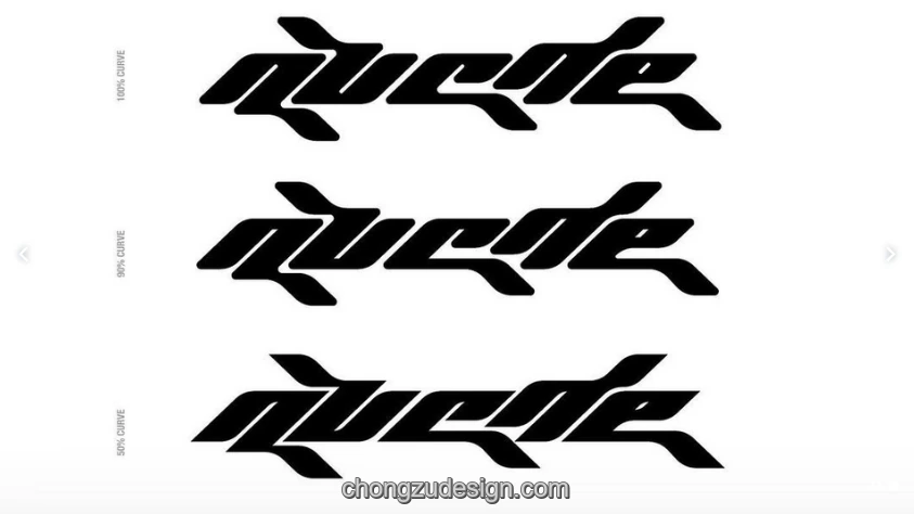 可商用趣味Y2K复古抽象艺术海报Logo装饰英文字体展示图 2/2