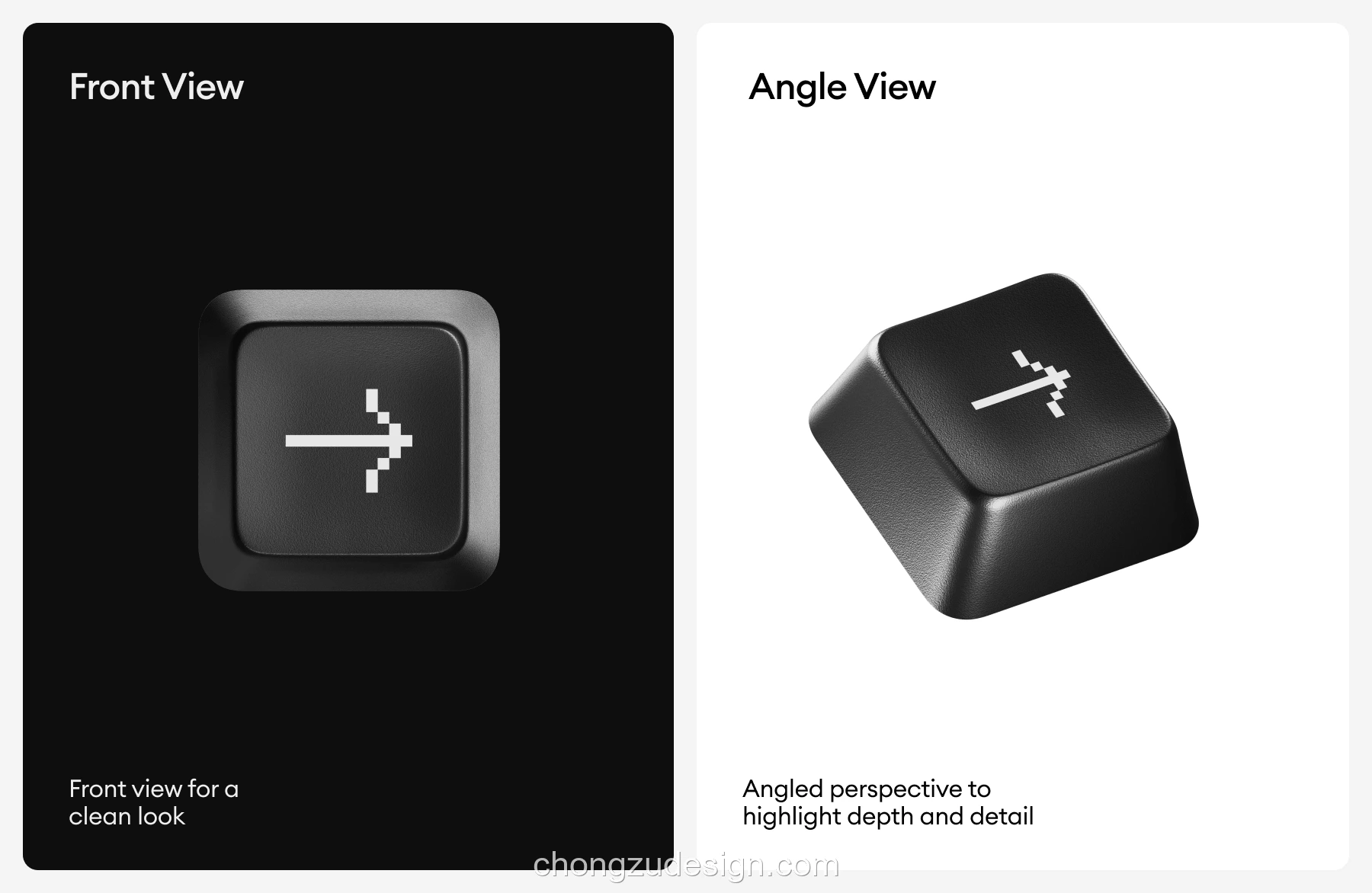 276款复古3D键盘键帽字母数字软件图标PNG/Figma设计素材（0356）效果展示图 4/6