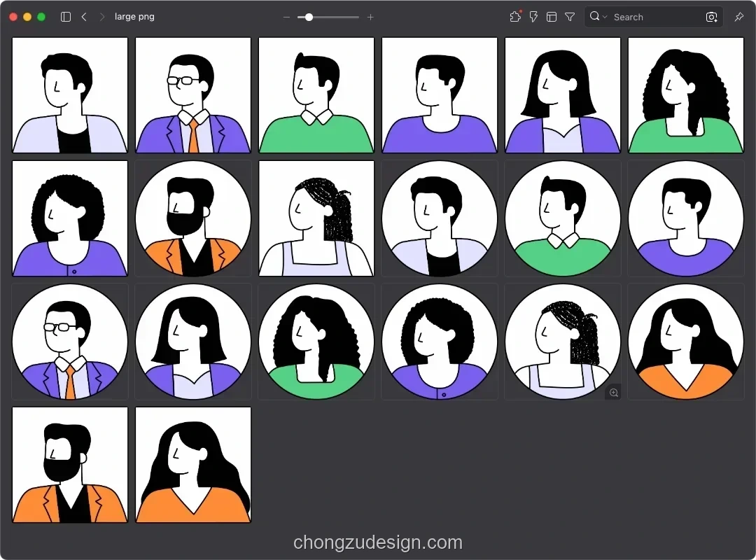 365款可商用现代扁平人物场景UI网页AI/SVG/PNG插画素材（0377）效果展示图 2/6